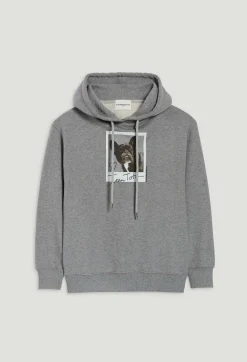 Claudie Pierlot Marled Grey Jean Toto Hooded Sweatshirt*Women Sweaters And Cardigans