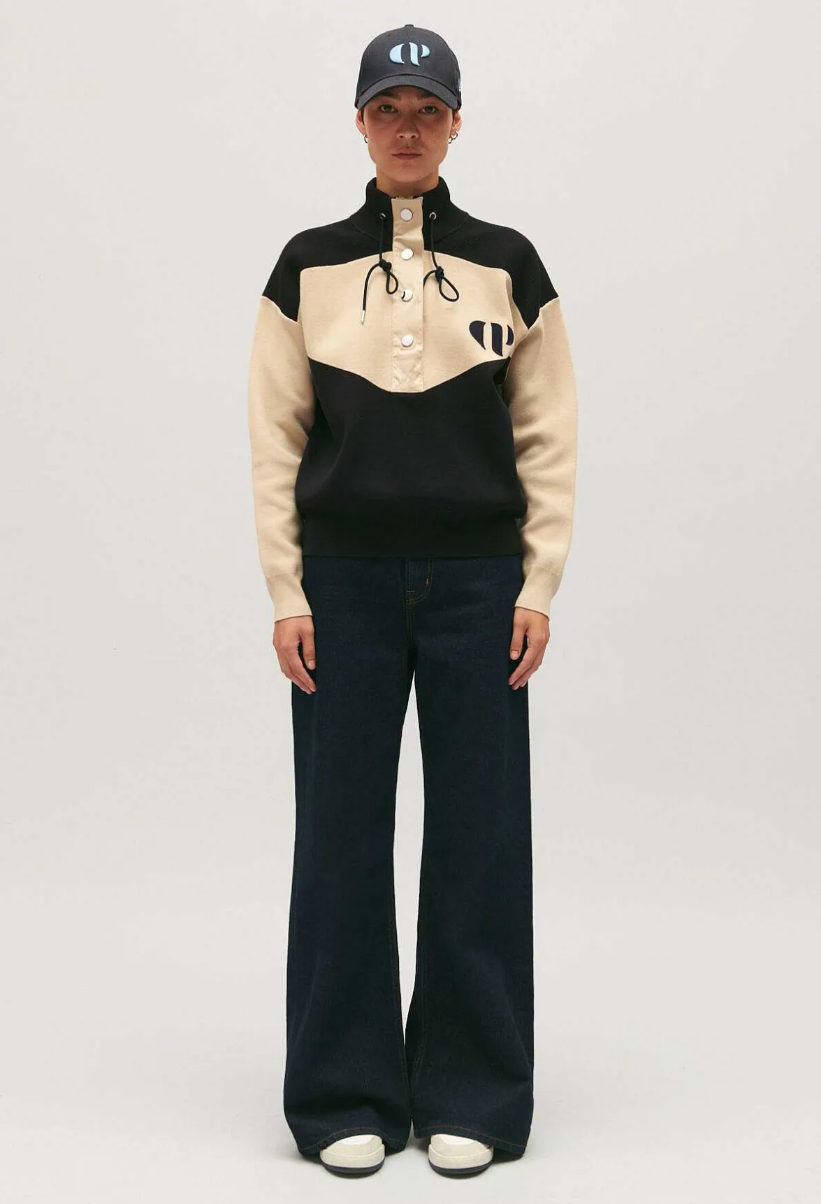 Claudie Pierlot Minimum Half-Zip Sweatshirt*Women Sweaters And Cardigans