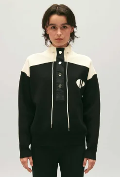 Claudie Pierlot Minimum Half-Zip Sweatshirt*Women Sweaters And Cardigans