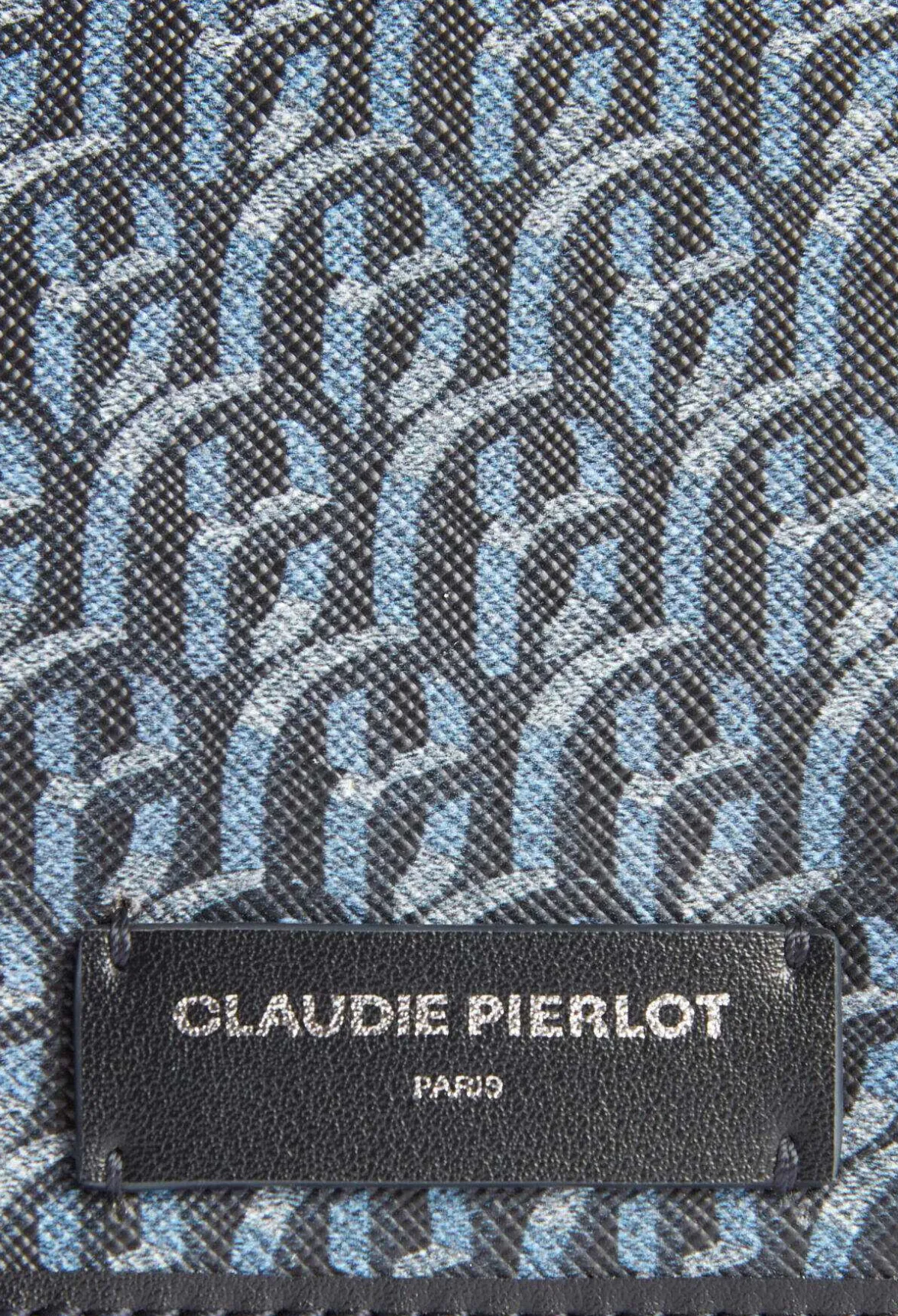 Claudie Pierlot Monogrammed Navy Passport Holder*Women Small Leather Goods