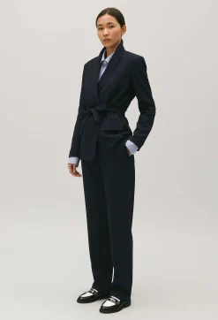 Claudie Pierlot Navy Blue Suit Jacket*Women Blazers