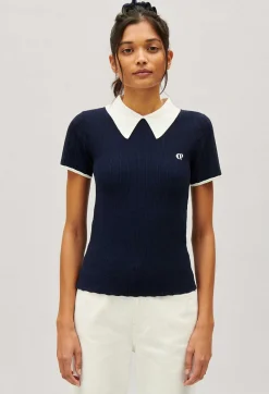 Claudie Pierlot Navy Blue Tennis Top*Women Tops And Shirts