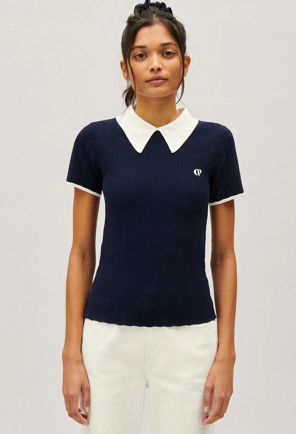 Claudie Pierlot Navy Blue Tennis Top*Women Tops And Shirts