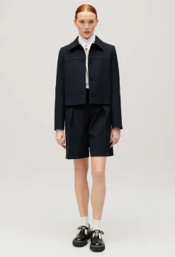 Claudie Pierlot Navy Boxy Jacket*Women Blazers