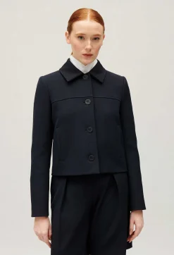 Claudie Pierlot Navy Boxy Jacket*Women Blazers