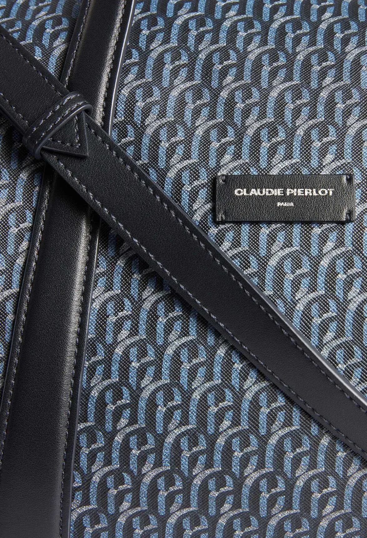 Claudie Pierlot Navy Monogram Canvas Travel Bag*Women Shopping Bags