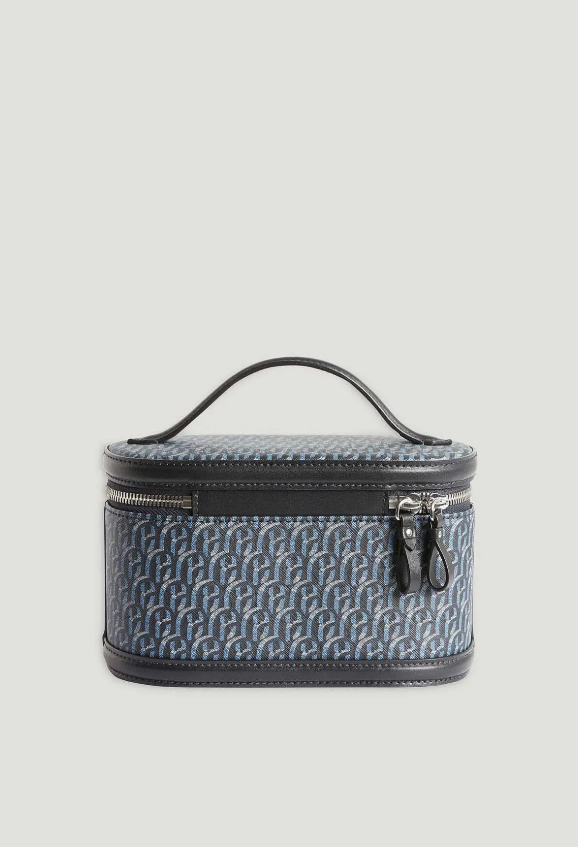 Claudie Pierlot Navy Monogram Canvas Vanity Case*Women Mini-Bags