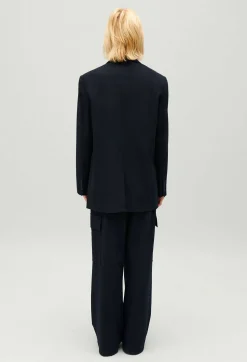 Claudie Pierlot Navy Oversized Suit Jacket*Women Blazers