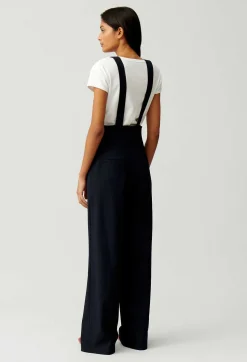 Claudie Pierlot Navy Trousers With Braces*Women Jeans And Trousers
