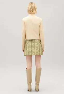 Claudie Pierlot Pale Beige Biker Jacket*Women Blazers