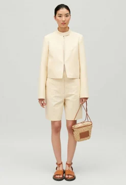 Claudie Pierlot Pale Beige Cotton Bermuda Shorts*Women Skirts And Shorts