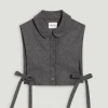 Claudie Pierlot Pale Grey Knitted Removable Collar*Women Shawls And Collars