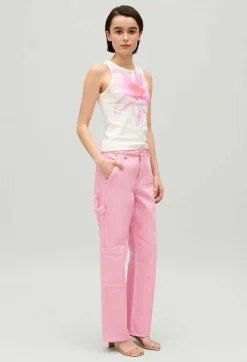 Claudie Pierlot Pierre Pink Straight-Leg Jeans*Women Jeans And Trousers