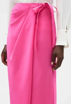 Claudie Pierlot Pink Mid-Length Tie Dress*Women Skirts And Shorts