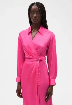 Claudie Pierlot Pink Mid-Length Wrap Dress*Women Dresses
