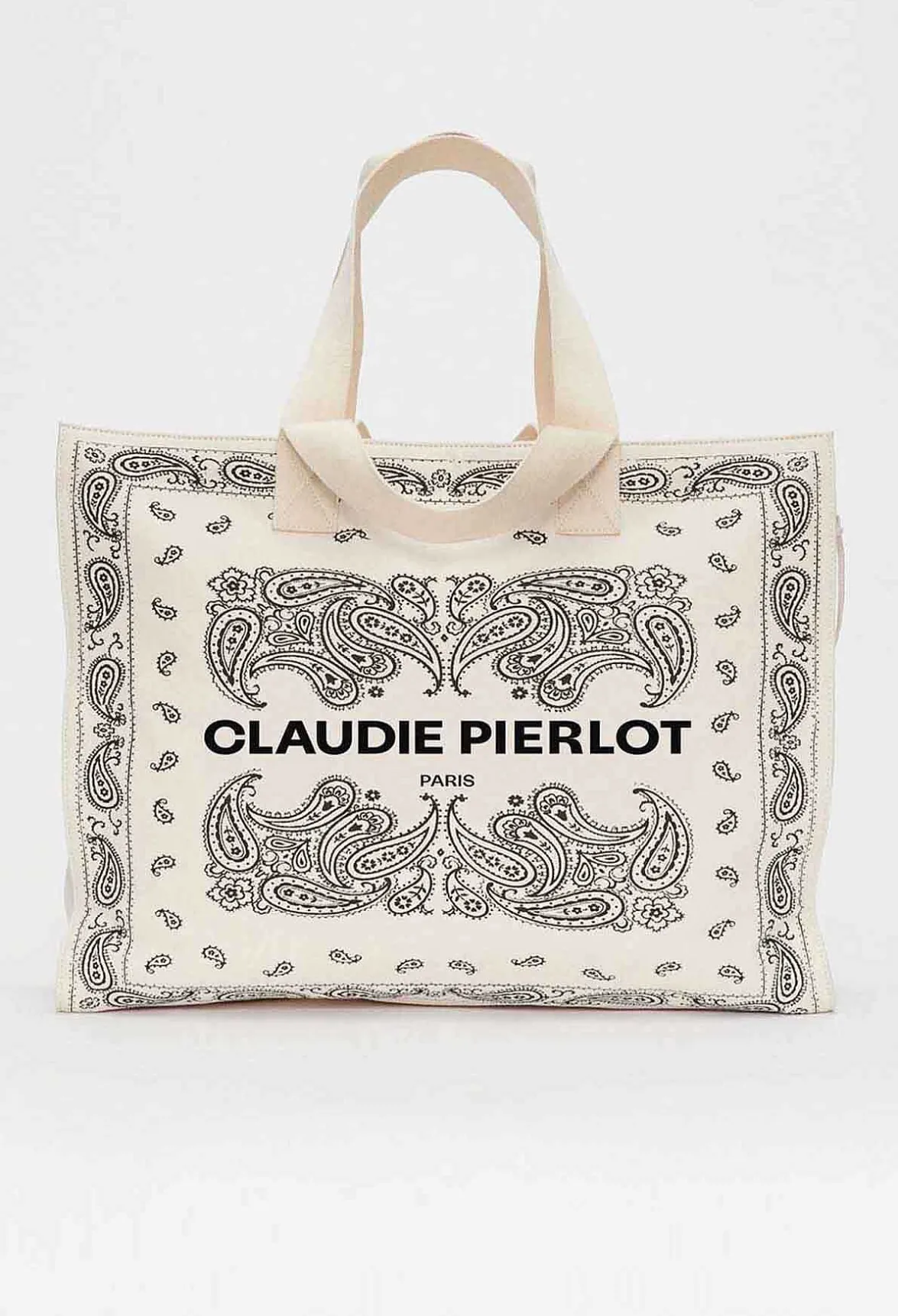 Claudie Pierlot Recycled Cotton Tote Bag*Women Shopping Bags