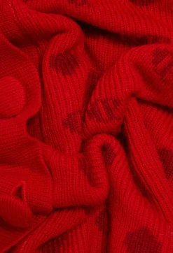 Claudie Pierlot Red Jacquard Cardigan*Women Sweaters And Cardigans