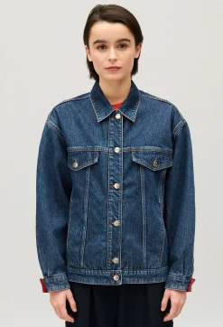 Claudie Pierlot Reversible Oversized Denim Jacket*Women Jackets And Coats