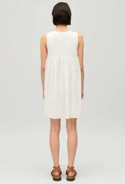 Claudie Pierlot Ruched Short Cream Dress*Women Dresses