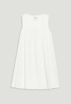 Claudie Pierlot Ruched Short Cream Dress*Women Dresses