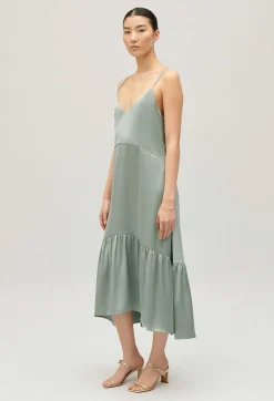 Claudie Pierlot Satin Midi Dress*Women Dresses