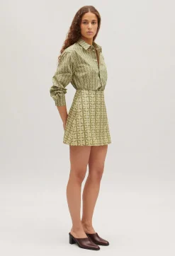 Claudie Pierlot Short A-Line Skirt With Monogram*Women Skirts And Shorts