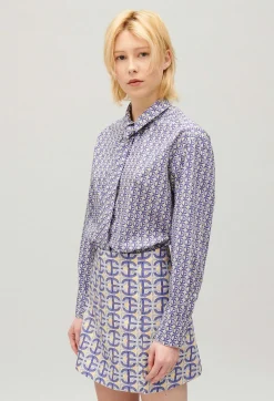 Claudie Pierlot Short A-Line Skirt With Monogram*Women Skirts And Shorts