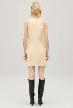 Claudie Pierlot Short Beige Button Dress*Women Dresses