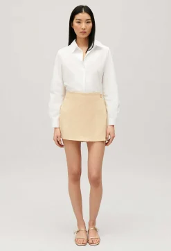 Claudie Pierlot Short Beige Wrap Skirt*Women Skirts And Shorts