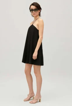 Claudie Pierlot Short Black Pleated Dress*Women Dresses