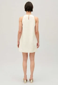 Claudie Pierlot Short Ecru Sequinned Dress*Women Dresses