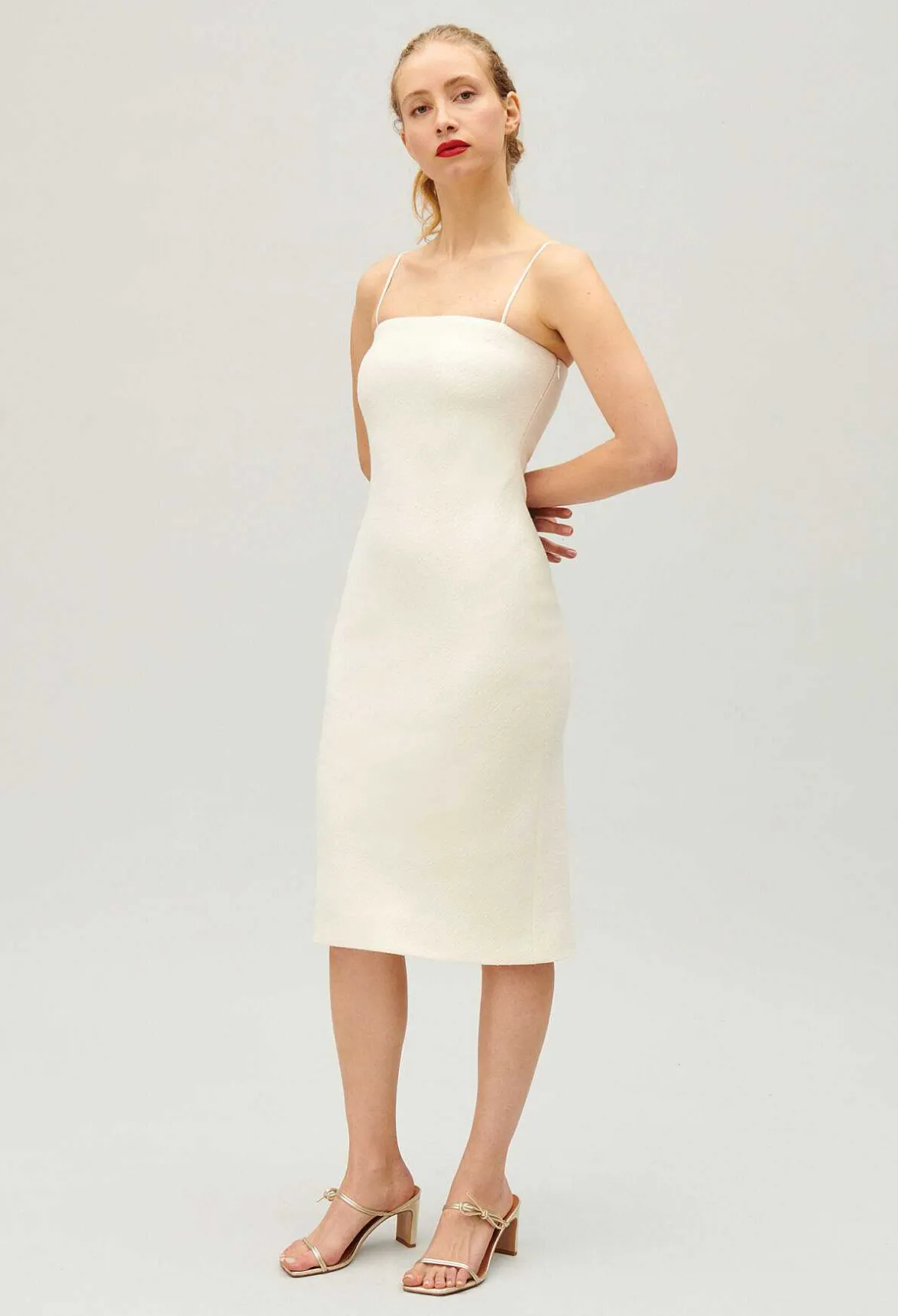 Claudie Pierlot Short Ecru Tube Dress*Women Dresses