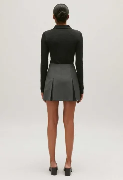Claudie Pierlot Short Flecked Grey Skirt*Women Skirts And Shorts