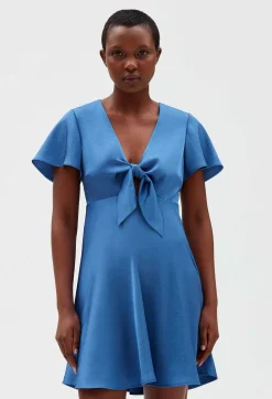 Claudie Pierlot Short Flowing Blue Dress*Women Dresses