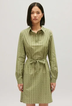 Claudie Pierlot Short Green Monogram Dress*Women Dresses
