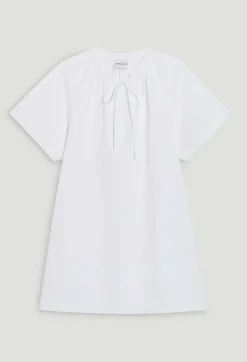 Claudie Pierlot Short White Lace-Up Dress*Women Dresses