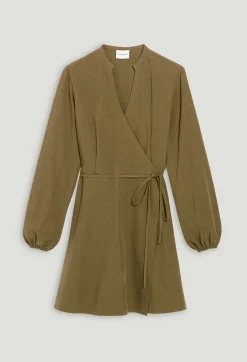 Claudie Pierlot Short Wrap Dress With Mandarin Collar*Women Dresses