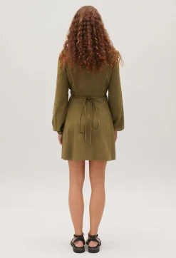 Claudie Pierlot Short Wrap Dress With Mandarin Collar*Women Dresses