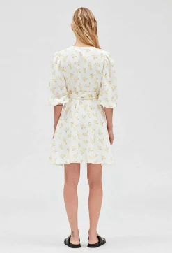 Claudie Pierlot Short Wraparound Dress Mimosa Pattern*Women Dresses