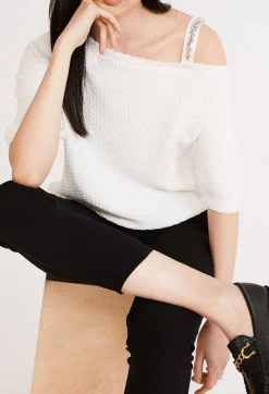Claudie Pierlot Short-Sleeved Ruffled Jumper*Women Sweaters And Cardigans