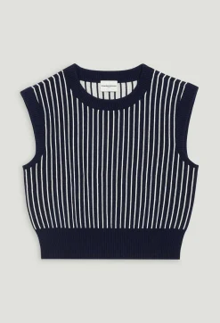 Claudie Pierlot Sleeveless Stripy Knit Jumper*Women Sweaters And Cardigans