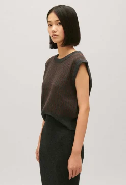 Claudie Pierlot Sleeveless Stripy Knit Jumper*Women Sweaters And Cardigans