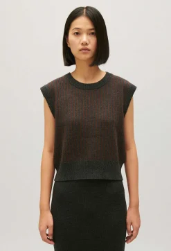 Claudie Pierlot Sleeveless Stripy Knit Jumper*Women Sweaters And Cardigans