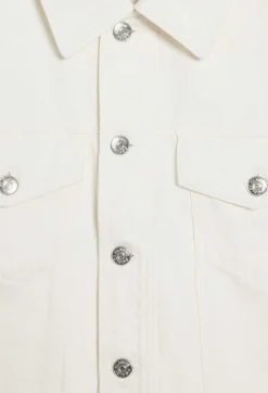 Claudie Pierlot Straight-Leg Cream Denim Jacket*Women Jackets And Coats