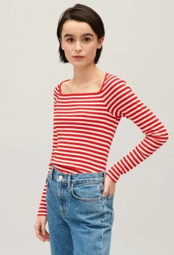 Claudie Pierlot Striped T-Shirt*Women T-Shirts