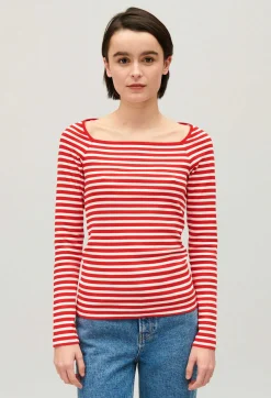 Claudie Pierlot Striped T-Shirt*Women T-Shirts