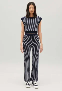 Claudie Pierlot Stripy Knit Trousers*Women Jeans And Trousers