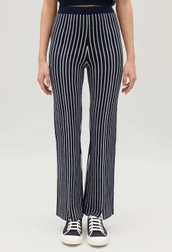 Claudie Pierlot Stripy Knit Trousers*Women Jeans And Trousers