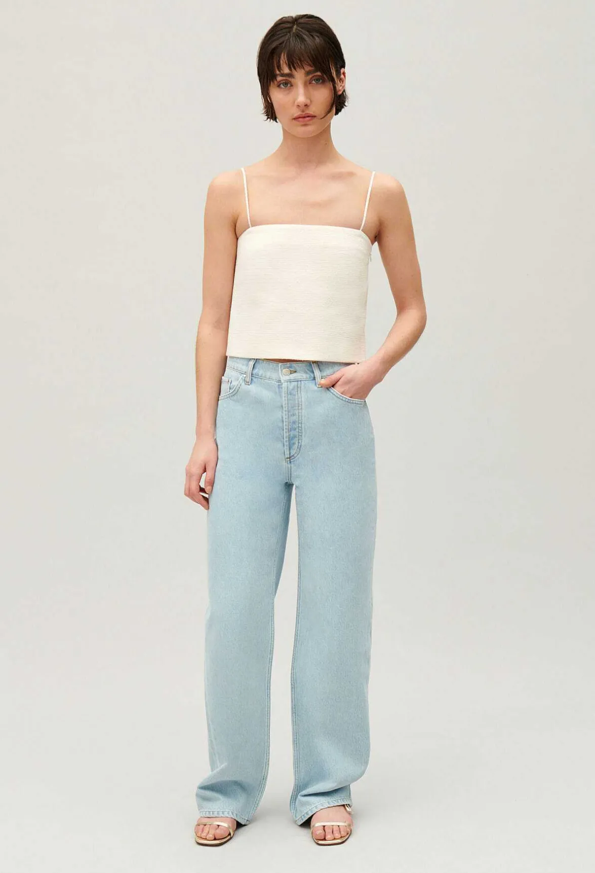 Claudie Pierlot Tweed Crop Top*Women Tops And Shirts