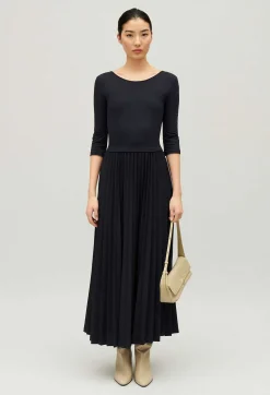Claudie Pierlot Twist Pleated Maxi Dress*Women Dresses